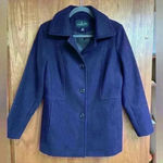 London Fog  Purple peacoat size Medium Photo 1