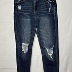 Vanilla Star Jeans VANILLA STAR High Rise Skinny Jeans Stretch Distressed Ankle Crop Sz 11 (30x26) Photo 0