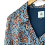 CAbi | M | Paisley Floral V-Neck Long-Sleeve Short Pullover Shirtdress #3295 Photo 4