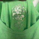 Ecko red cold shoulder strappy back t shirt bright green graphic size small Photo 6