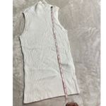 Madewell  Amel Sweater Tank Women's XS White Ribbed Sleeveless Funnel Neck NWT Photo 7
