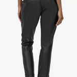 Kut From The Kloth NWT Lessie Coated Denim High-Waist Pleated Pants Faux Leather Photo 1