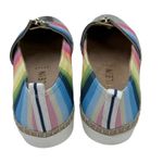 Anne Klein  iflex Shoes Womens 7.5 M Akzetta Colorful‎ Fabric Silver Toe Cap Zip Photo 3