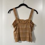 American Eagle AE Ribbed Sleeveless Crop Top Stripes Size Medium Soft & Sexy Photo 2