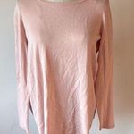 Joseph A Pink Long Sleeve Relaxed Crew Neck Sweater Photo 0