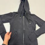 Athleta Hoodie Womens X Small Full Zip Black Triumph Athletic Jacket Photo 9