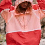 Free People Movement  Care FP Like The Wind Logo Windbreaker Jacket Size Medium Photo 0