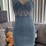 🌸AMTIOUS envy me denim dress ✨ Blue Size M Photo 2