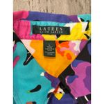 Vintage Lauren Ralph Lauren Funky Button Down Shirt Womens Large Blouse Purple Photo 6