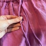 Free People ✨  Mirella Drawstring Shorts Linen Blend Pink Purple Small Photo 9