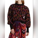 Farm Rio Beaded Leopard Pattern Sweater Size M Photo 1