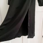 Aritzia Wilfred Square Neck Satin Midi Dress Black Size 0 XS Photo 4