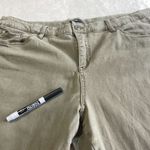 Supplies Skinny Moto Pants Womens Size 20W Olive Green High Rise Outdoor Stretch Photo 7