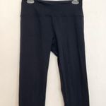 Lululemon OLD TAG ATHLETICA Solid Black Wide Waistband Media Pocket Leggings 6 Photo 2