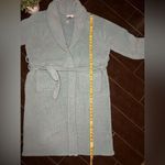 Kashwére Lounge Malibu shawl collar sea green Adult Robe sz large Photo 4