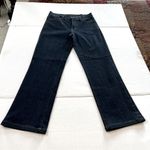 NYDJ Womens Size 4 Blue Dark Wash Denim Jeans Straight Tummy Tuck Five Pockets Photo 0