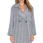 Line and Dot Herringbone Grey Jacket Coat Jean Luc Overcoat NWT revolve Photo 1