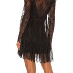 Revolve GRLFRND  $298  Black Reece Lace Mini Long Sleeve Dress XS Photo 1