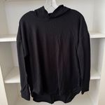 Chaser Black Waffle Thermal Knit Hoodie Photo 3