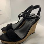 Charles by Charles David  4" Cork Wedge Black Sandal Photo 2
