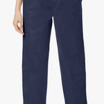 Woman Within NWT size 38W classic fit navy blue 100% cotton pants. Photo 0