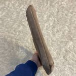 Dove Vintage Mushroom Brown Gold Elegant Suede Women's Handbag Bag Purse Photo 5