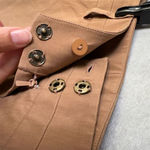 Carlisle Women's Tan Silk Blend Chino Bermuda Shorts Size 10 Casual Summer Brown Photo 3