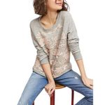 Anthropologie Manor Sweatshirt Eva Franco Lace Feminine Romantic Small Photo 0