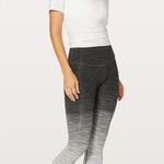 Lululemon Wunder Under High Rise Black & White Ombre Melange Yoga Leggings Sz 4 Photo 0