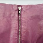 Free People x Urban Outfitters Faux Leather Mini Skirt- Burgundy- Size 4 Photo 3