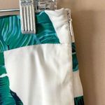 IVIVI | Tropical Foliage Print Cropped Ruffle Hem Pants Sz M Size M Photo 4