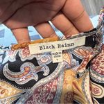 Black Rainn Black Rain Chiffon‎ Paisley Fringe Open Front Kimono Boho Size L Photo 6