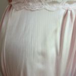 Lorriane 1980s Vintage Pink Nylon Lace Sweep Romantic Slip Nightgown Size L Size L Photo 6