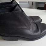 Eileen Fisher  leather short black boots size 5.5 women's with 1 inch chu… Photo 0