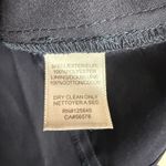 Intermix  Navy Blue Long Bell Sleeve Bow Puff Sleeve Top Size S Photo 6