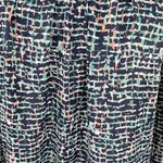 PaperMoon  (Stitch Fix) Printed 3/4 Sleeve Blouse Strappy Back Black/Multi-PXS Photo 1