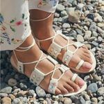 Free People NWOB Mantra Mirror Sandals / Natural Photo 3