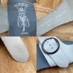 Fly London  “Masa” Sandal Ivory Monochrome 2-Strap Sandals Size 41 (10-10.5 US) Photo 12