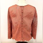 Forever 21  Exclusive Sheer Mesh Floral Lace Crop Top size Small Photo 2