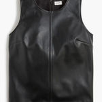 J.Crew black faux leather shell tank size xs Black Photo 0
