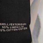 7 For All Mankind Linen Cotton Blend Smocked Puff Sleeve Blue NWT Medium Photo 5