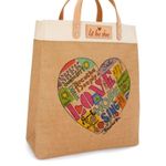Brighton Tote Bag with Let Love Shine Heart Design Photo 13