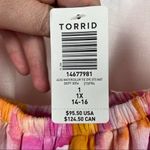 Torrid Pink&Orange Watercolor Tie Dye Skirt&Crop Set Sz.1 NWT Photo 8