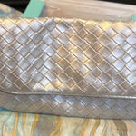 Estee Lauter make up bag. Never use the inside is clean and the snap works.​​ Silver Photo 0