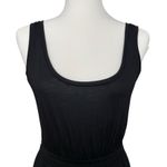 Vince Black Pleated Midi Dress Size XS Scoop Neck Minimalist Photo 2