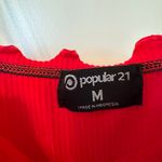 Popular 21 - Beautiful Red Double Strap Dress with Ruffle Detail - Brand new! Photo 2