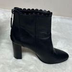Coach Black Ankle Booties with Scalloped Trim Photo 8