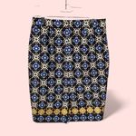 Charter Club Cute mosaic tile Morocco cafe nights lined pencil mini skirt pockets Photo 2