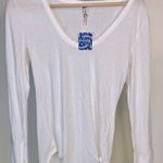 Free People NWT  Women's White Bodysuit Medium Photo 0
