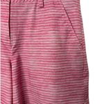 Puma  Flat Front Pink & White Stripe Shorts Women's Size 8 Photo 2